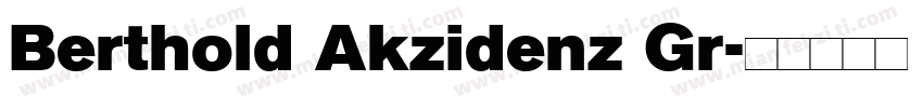 Berthold Akzidenz Gr字体转换